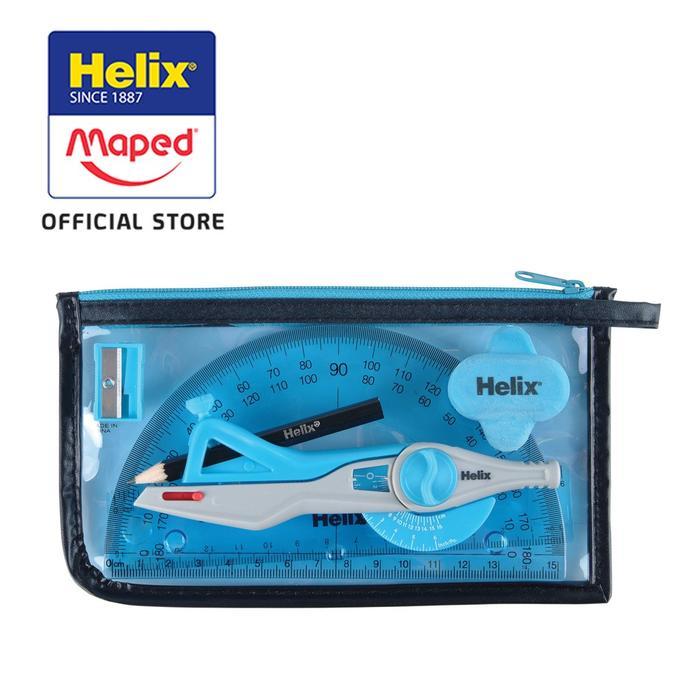 HELIX MATHS SET SUPER SCHOOL KIT 6 PCS ASSCOL