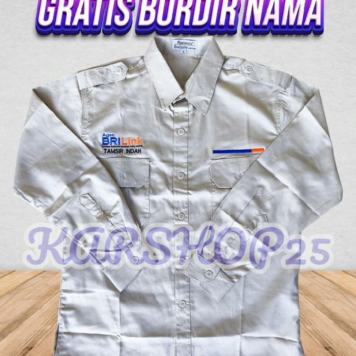 PROMO KEMEJA AGENBRILINK TERBARU KEMEJA AGEN BRILINK LENGAN PANJANG TERBARU SERAGAM AGEN BRILINK