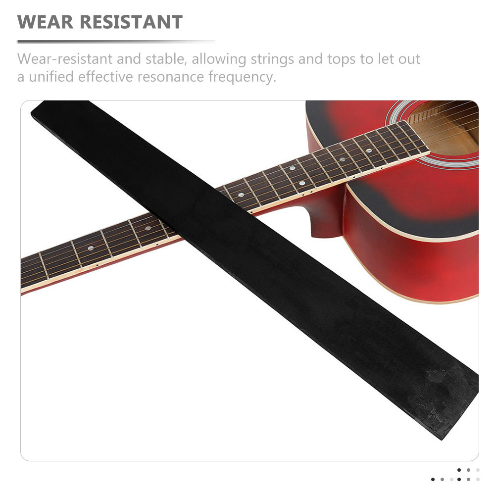 Guitar Fingerboard Ebony Folk Guitar Fretboard Solid Replacement Ebony Finger Board Acoustic Guitar