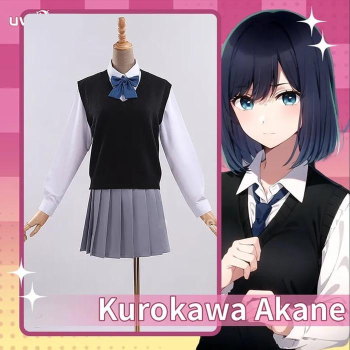 (PDS) OSHI NO KO AKANE KUROKAWA COSPLAY CUSTOME KOSTUM SET