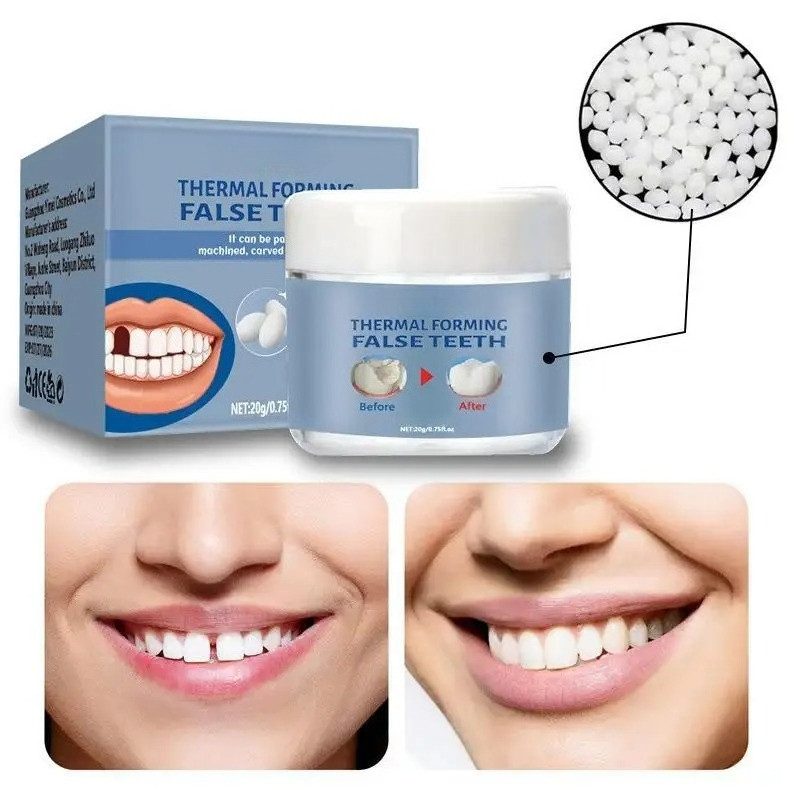 Moldable False Teeth, Tooth Repair Granules, Tooth Beads, Temporary Filling for Rooth, Broken Tooth