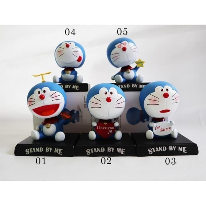 Doraemon Boneka Goyang Mini Figure Hiasan Dashboard Mobil