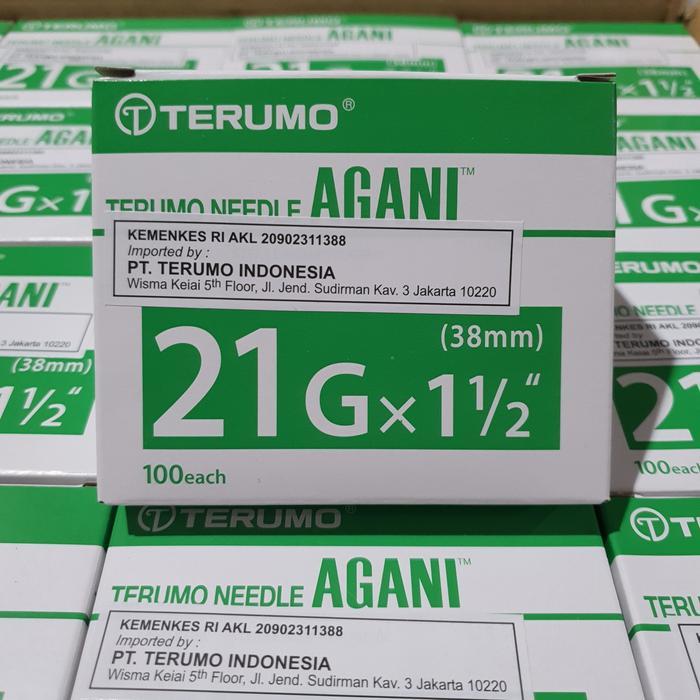 Needle Terumo 21 G AGANI / Jarum Terumo 21G / Terumo Needle