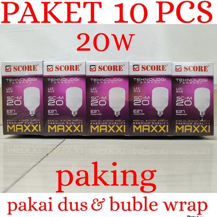 SALE 10 PCS Lampu LED 50watt Bohlam LED Score MAXXI