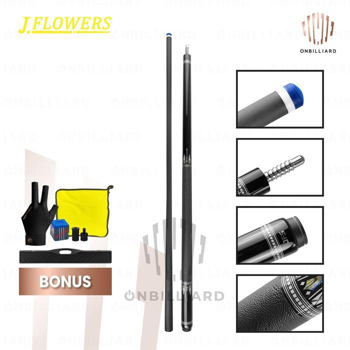 JFLOWERS JF10-22F Leather Grip Stick Carbon Cue Stick JF10-22 JF JFS Stik Play