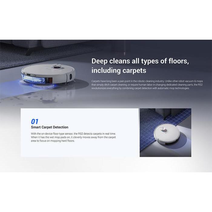 RS2 EZVIZ ROBOT VACUUM & MOP COMBO LASER NAVIGATION WITH DOCKING