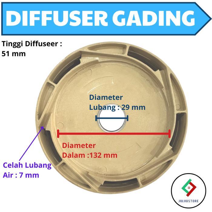 DIFFUSER GADING DAB 505 DIFFUSER DAB 505 DEFFUSER JET PUMP 505 TUTUP KIPAS IMPELLER GADING