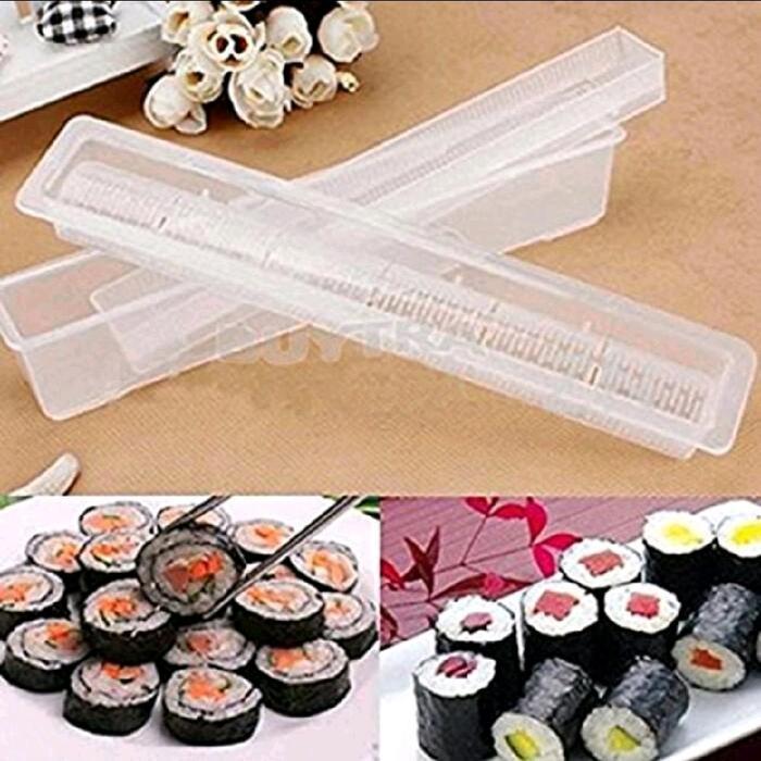 Hosomaki Sushi Roll Maker Kit Alat Pembuat Cetakan Sushi Bulat Hias 3Pcs Sushi Maker Kit Rice Roll
