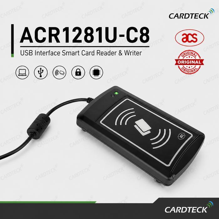 Acs Acr1281U-C8 Rfid Smart Card Reader Writer 13.56Mhz Usb Contactless Nfc Reader Ektp Emoney