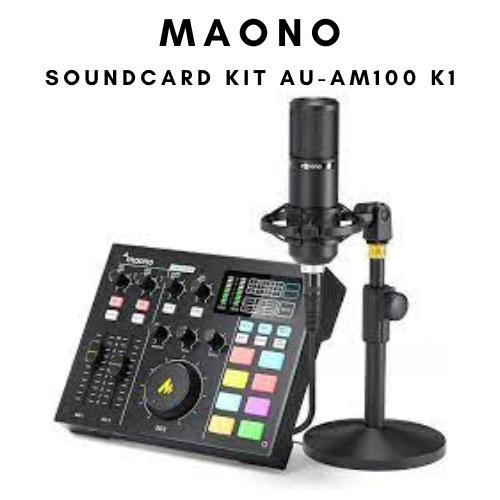 Maono Au-Am100 & Au-Am100-K1 & Au-Am200 Sound Card/Audio Mixer Kit #Gratisongkir