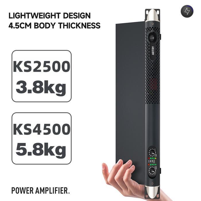 Artry Ks2500/Ks4500 Professional Power Amplifier Digital Power Amplifier Four/Two Channel Large