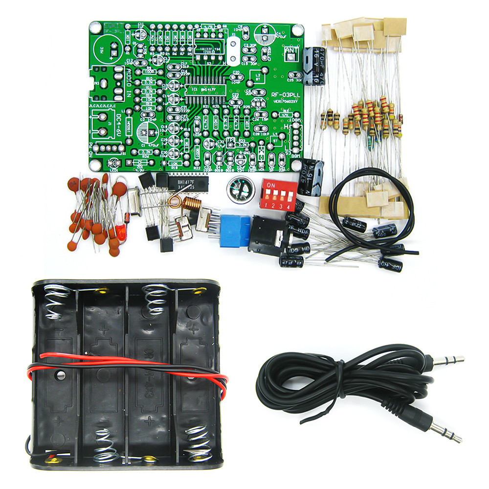 87108Mhz Fm Frequency Modulation Wireless Microphone Module Diy Fm Transmitter Board Parts Module Dc