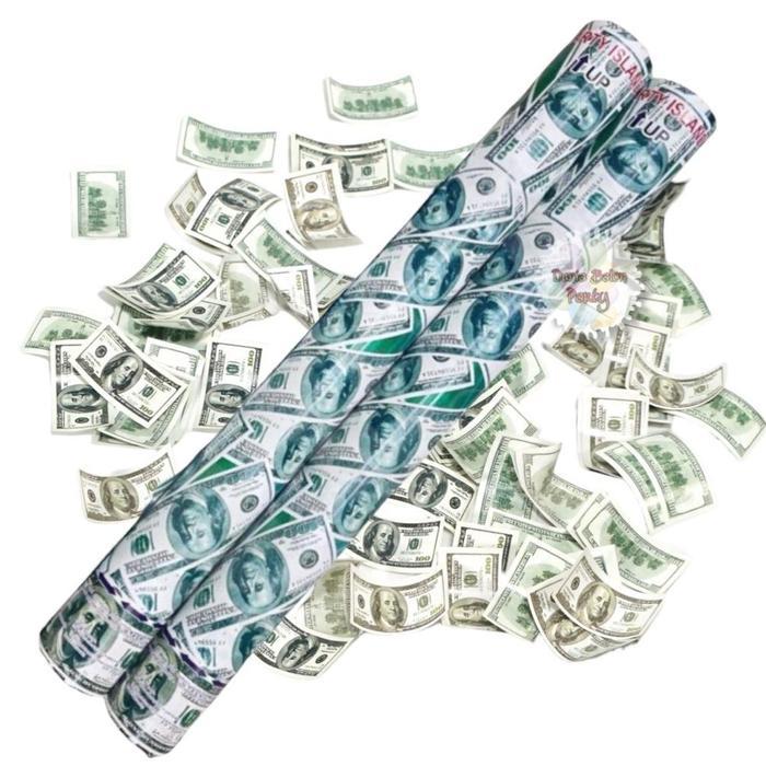 Promo Party Popper Dollar / Confetti 50Cm Dollar Terlaris
