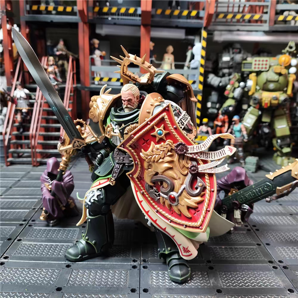 In StockJOYTOY Warhammer 40k 118 Dark Angels Primarch Lion Jonson Anime Collection el Toys Gift