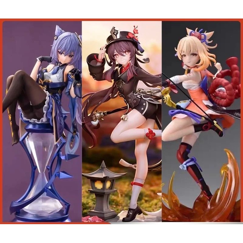Genshin Impact Blind Box Mystery Box Handmade Anime Figures Paimon Aether Ganyu lnut Action Figures