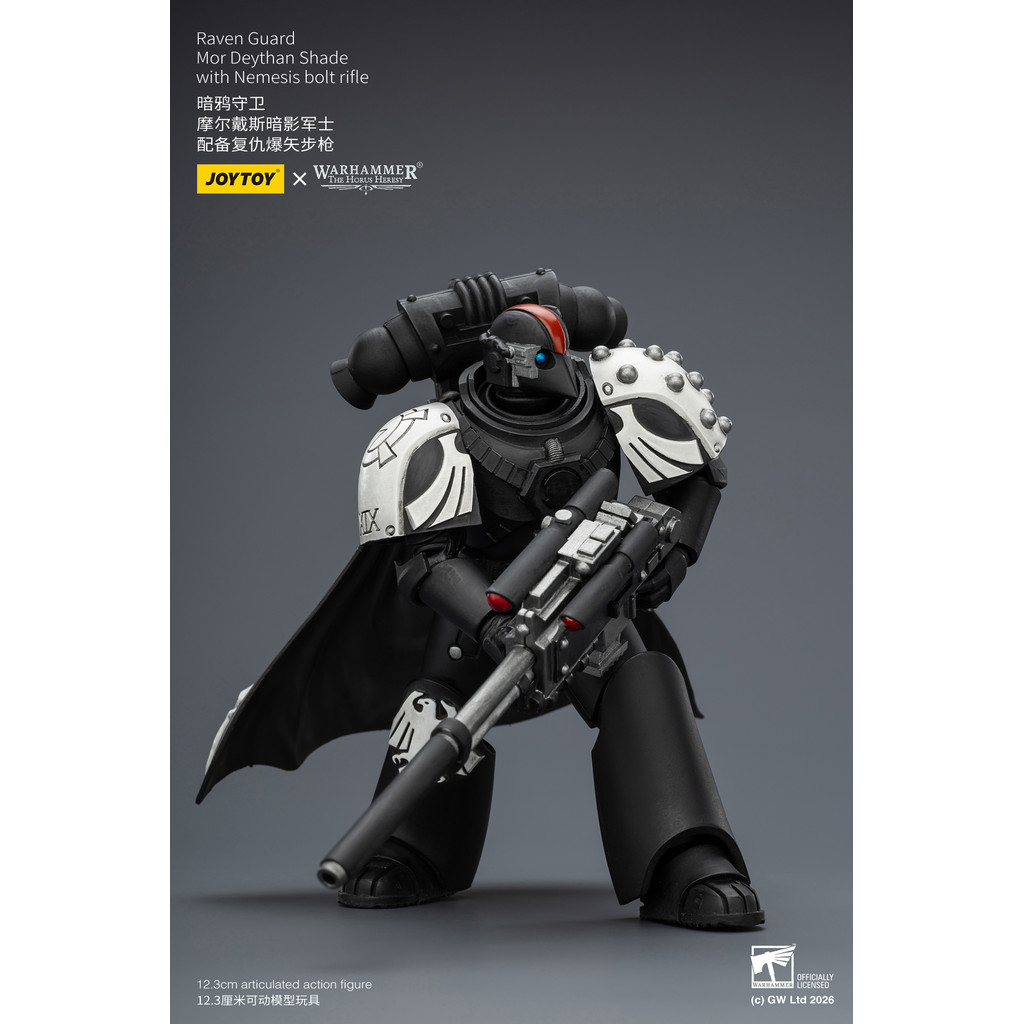 JOYTOYWarhammer 40K Raven Guard Dark Fury Mor Deythan Shade MK III Tactical Legionary 118 Anime