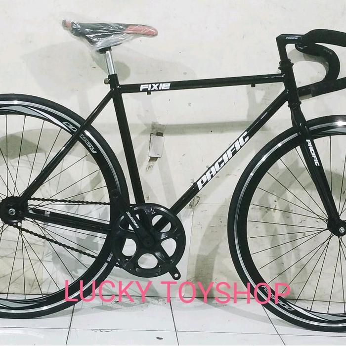 Sepeda Fixie Velg tinggi Stang balap Torpedo