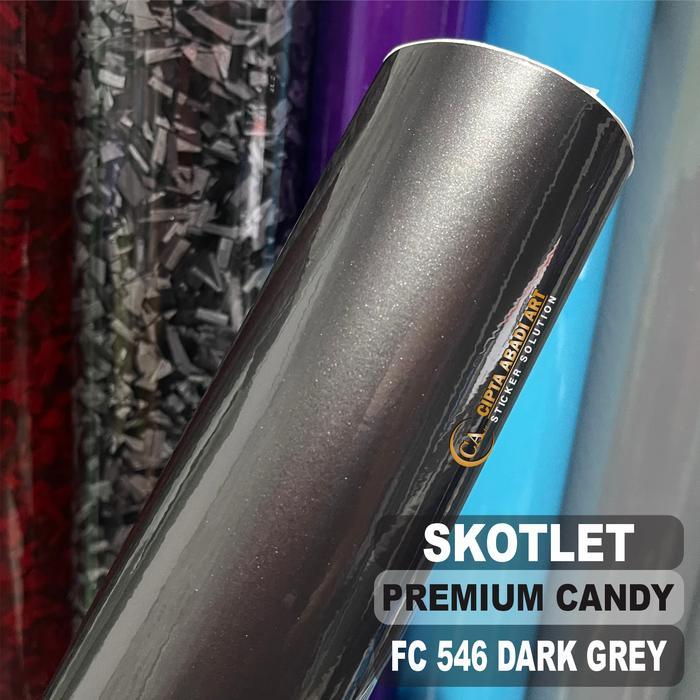 Best Seller Skotlet Stiker Motor Grey Metallic Candy Scotlite Light Grey Metalik Candy Skotlet Abu