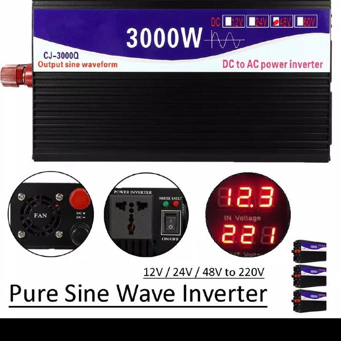 INVERTER 48 VOLT PURE SINE WAVE 3000 WATT CHANGI