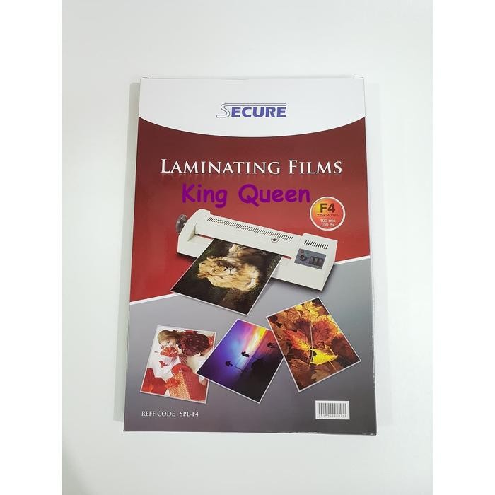 

Plastik Laminating Secure F4 100 Micron Laminating Film Secure F4