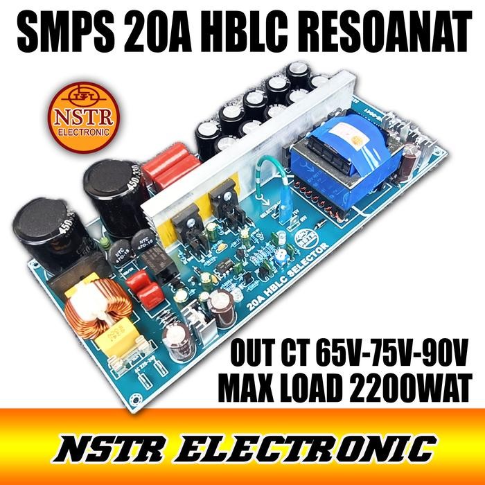 SMPS 20A HB OUT BISA DISET 65V 75V 90V DAN MEMPUNYAI FITUR ANTI KONSLET