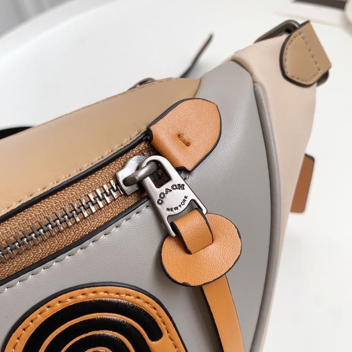 Hemat Tas Pria Coach Rivington Belt Bag In Color Block With Coach Patch 959 Terlariss 