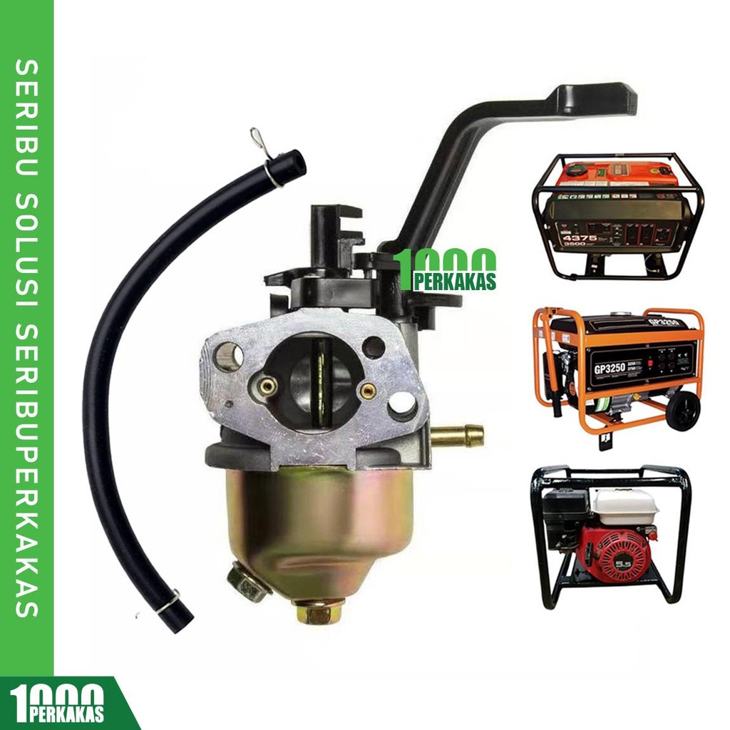 Carburator 1 Tabung GX160 AJ47 1P / 168F Mesin Genset Bensin / Model Karbulator Assy
