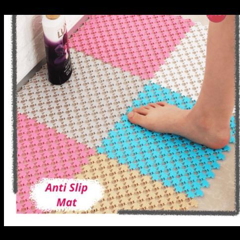 KARPET KAMAR MANDI ANTI LICIN 25X25CM KESET LANTAI ANTI SLIP