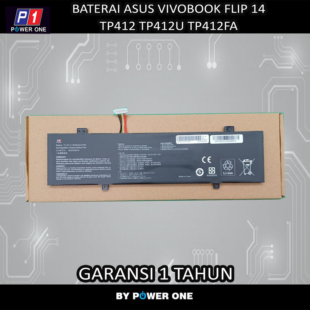 Baterai Asus Vivobook Flip 14 tp412 tp412u tp412fa