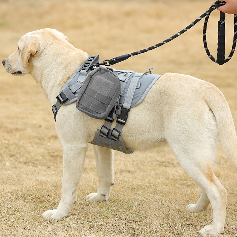 Pet Accessories Dog Harness Tactical Vest Outdoor Training Walking Dog Harness Tactical Chest Sling 
