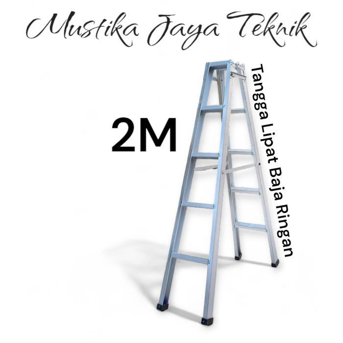 Tangga Lipat 2 Meter Baja Ringan Bukan Aluminium
