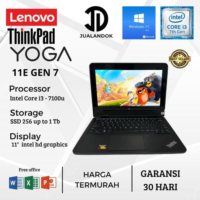 BARU Laptop 2 in 1 Lenovo Thinkpad Yoga 11e Core i3 Gen 7 - SSD 512GB - 8GB