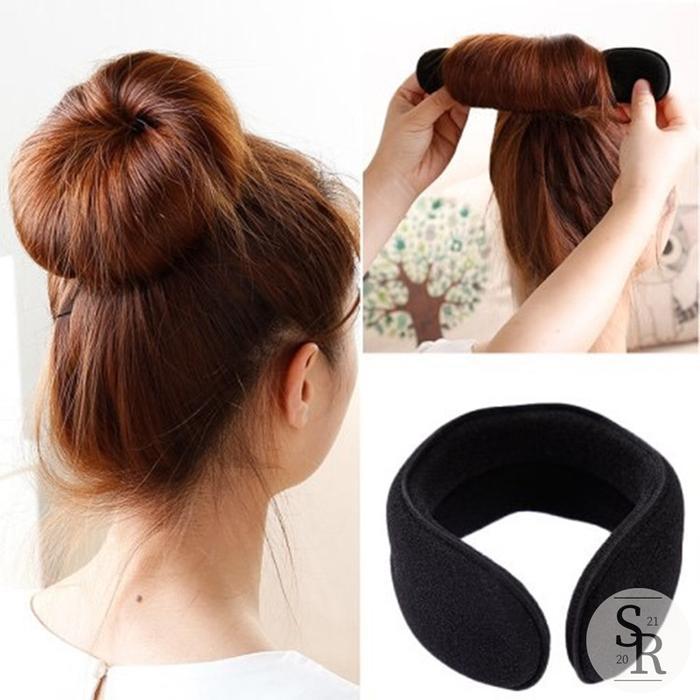 Hairdini Sponge Rambut Hairlock Alat Cepol Donat Sanggul Pramugari