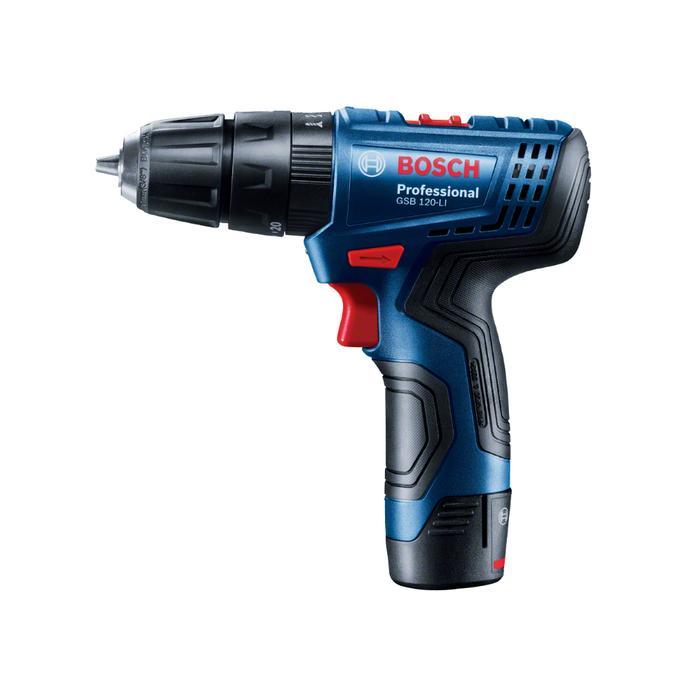 Bosch Gsb 120-Li Cordless Impact Drill / Bor Tembok Baterai 12Volt
