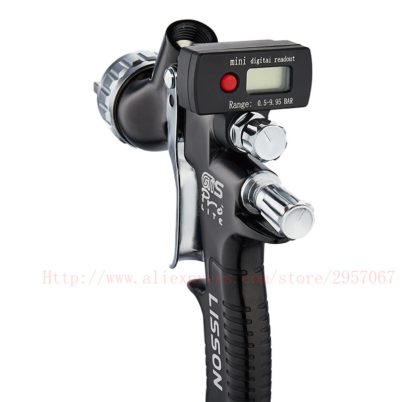 Digital Display GTI Pro Lite Spray Gun TE20/T110 1.3mm air paint