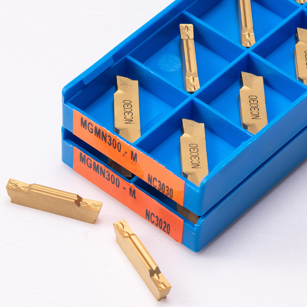 10 PCS CNC Lathe MGMN300-M NC3020 NC3030 PC9030 Carbide Blade Milling
