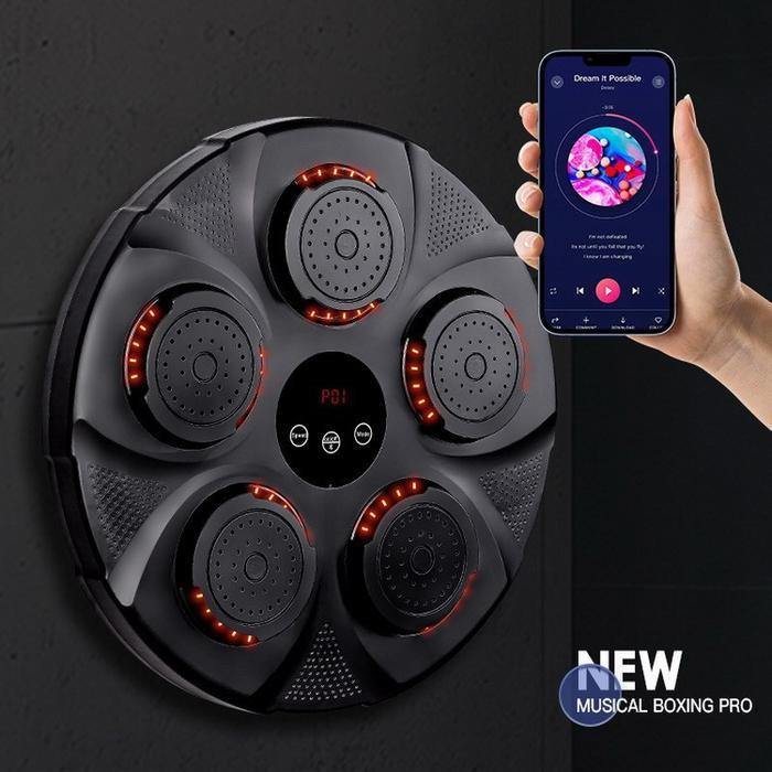 Mesin Musik Tinju Music Boxing Latihan Beladiri Samsak Dinding Koneksi Bluetooth