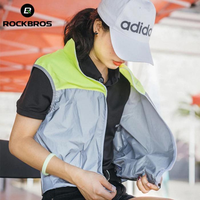 Rompi Sepeda Rockbros Vest Sepeda Vest Lari Reflective Breathable
