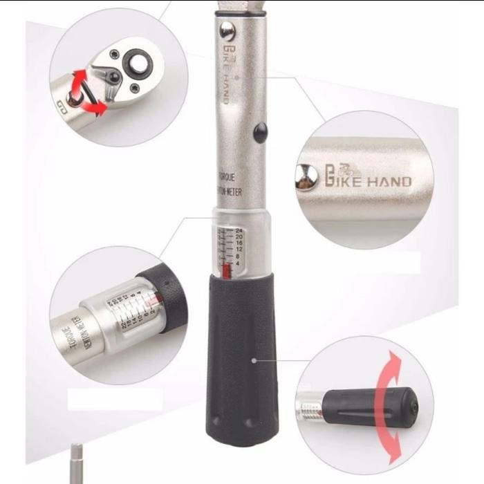 Kunci Torsi Sepeda Bike Hand Nm Torque Wrench Set Yc 617-2S