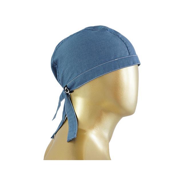 MUCHEF Pirates Hat Topi Koki Baby Blue Denim