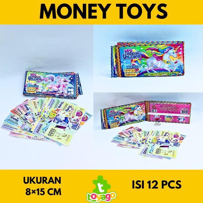 MONEY TOYS KARAKTER KARTUN GAMBAR DUIT MAINAN KARAKTER ISI 21 LEMBAR MAINAN GROSIR MURAH