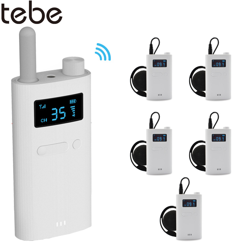 Tebe Wireless Tour Guide System with Microphone Portable Audio