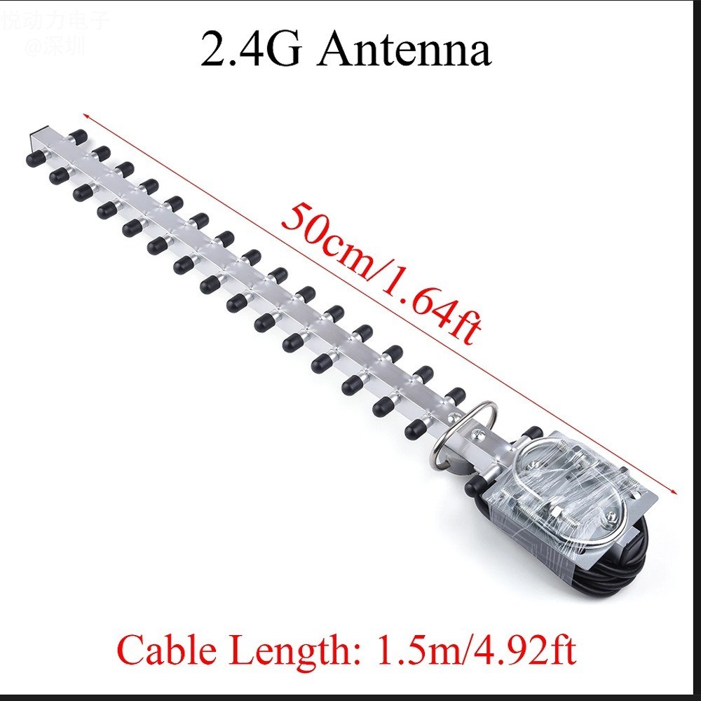 Yagi Antenna, Router Antenna, 2.4G 25dBi High Gain Router Network Card 16 Unit Directional Yagi