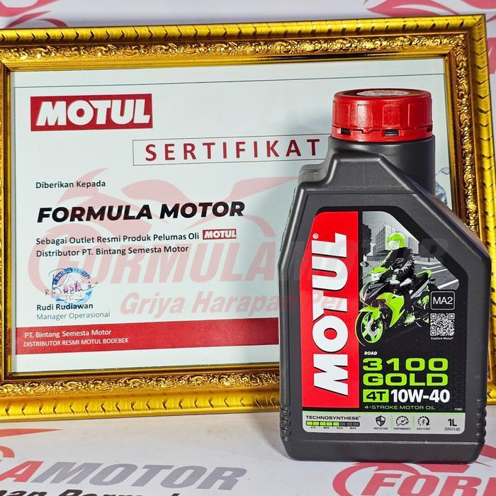 ysr2- Motul 3100 Gold 4T All Series (Synthetic) Oli Mesin Premium Motor 4Tak Manual