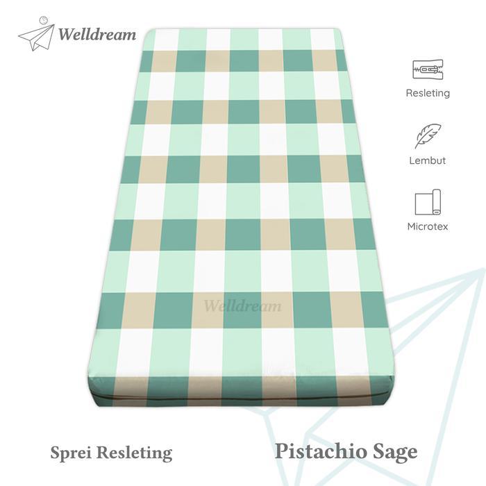 53lg- Sprei Resleting 100X200 Sarung Kasur Busa Resleting 100X200X15 - 100X200X20