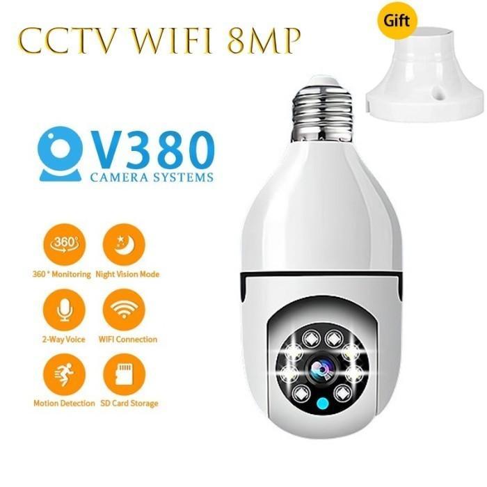 BERGARANSI CCTV HD 8MP 360 PTZ V380 / V-380 PRO CCTV Kamera cctv IP camera Wifi