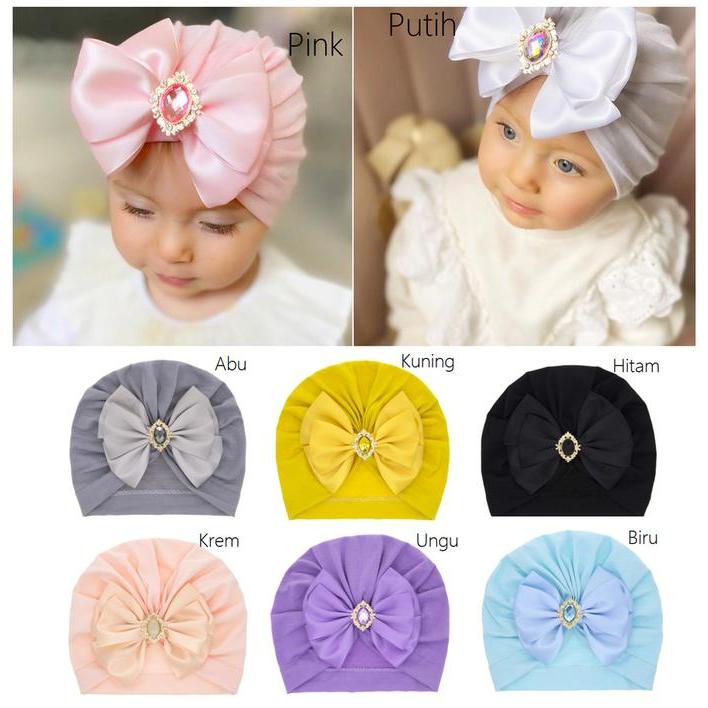 Turban Bayi Anak / Topi Turban Bayi / Turban Anak Perempuan