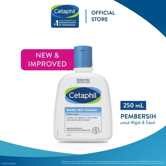 Pembersih Wajah Lembut 250ml dengan Niacinamide dan Glycerin untuk Semua Jenis Kulit