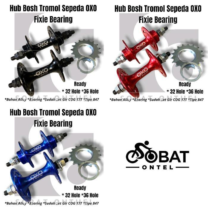 Hub Bosh Tromol Oxo Bearing Fixie 17T