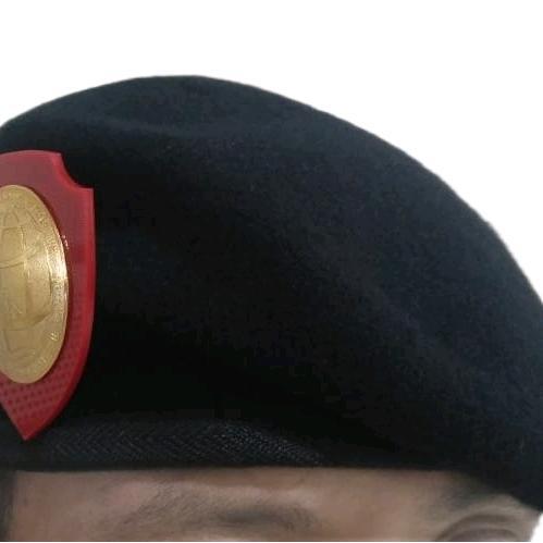 BARET HITAM ATR/BPN RI KOMPLIT EMBLEM TERPASANG